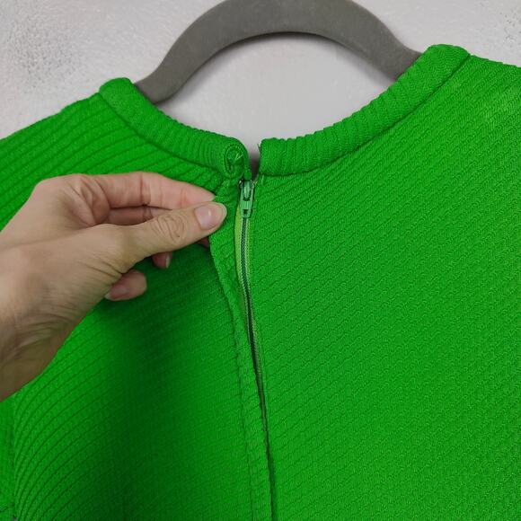 Vintage 60s Bobbie Brooks Dress Womens XS Lime Green Tie Waist Mod Retro FLAWS - Picture 10 of 10